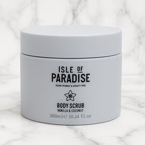 Isle of Paradise Body Scrub - Vanilla & Coconut 10.14 oz New Super Size NWOB